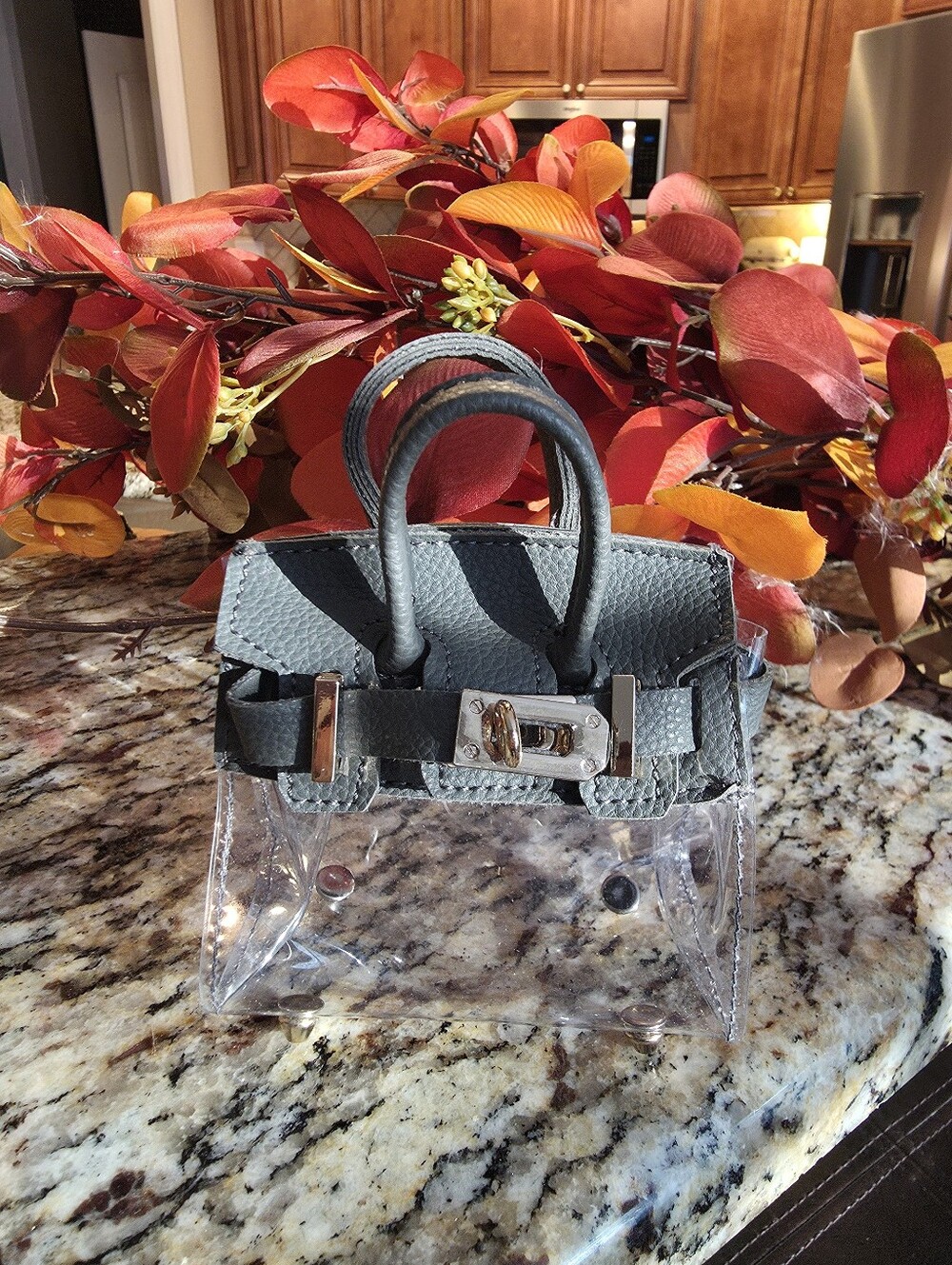Inspired Mini Birkin Bag Charm (PVC Material)